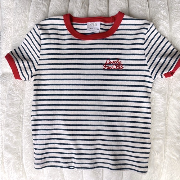 Zara Other - Zara Kids Striped T-Shirt - Red and White